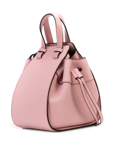 Shop Loewe Mini Hammock Bag In Pink