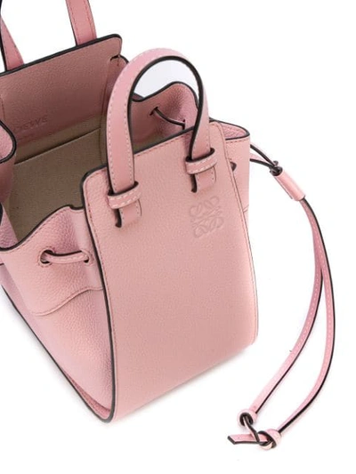 Shop Loewe Mini Hammock Bag In Pink