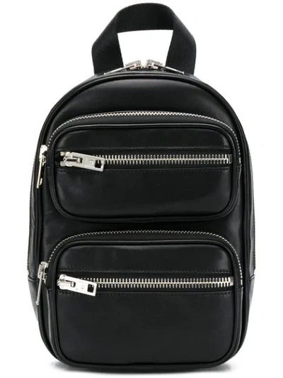 Shop Alexander Wang Double-zipped Backpack In Black