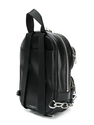 Shop Alexander Wang Double-zipped Backpack In Black