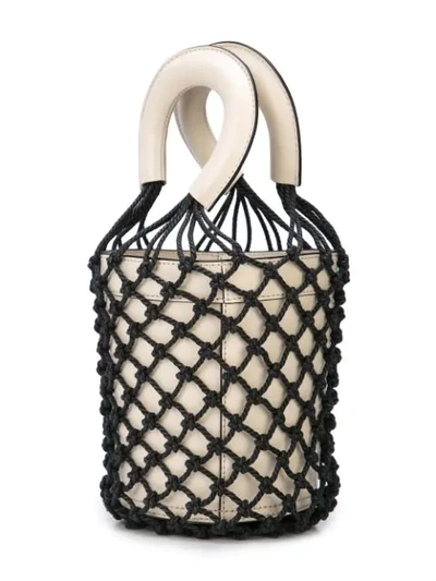 Shop Staud Rope Layer Bucket Bag In White