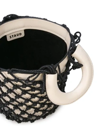 Shop Staud Rope Layer Bucket Bag In White