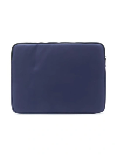 Shop Marc Jacobs Logo Laptop Bag - Blue