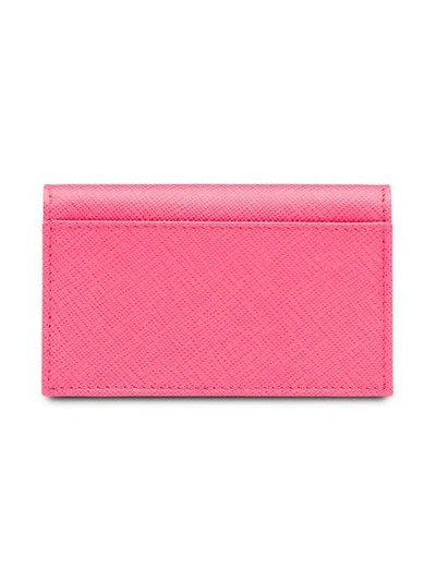 PRADA 真皮卡夹 - 粉色