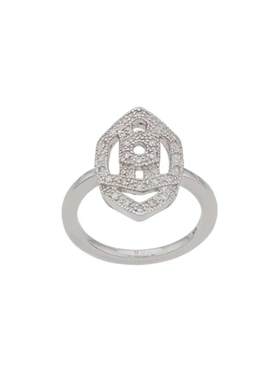 Shop V Jewellery 'interlock' Ring In Silver