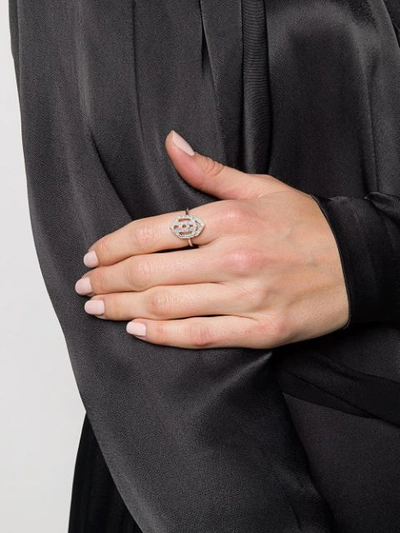 Shop V Jewellery 'interlock' Ring In Silver