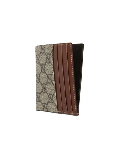 Shop Gucci Gg Card Case - Neutrals