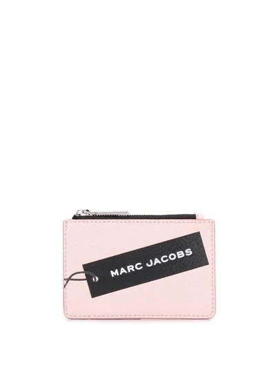 Shop Marc Jacobs Logo Print Coin Purse In Pink