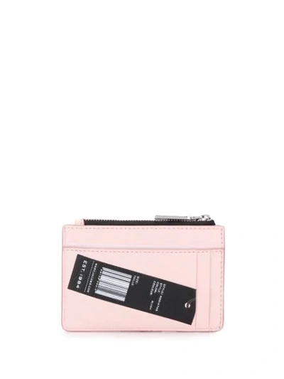 Shop Marc Jacobs Logo Print Coin Purse In Pink