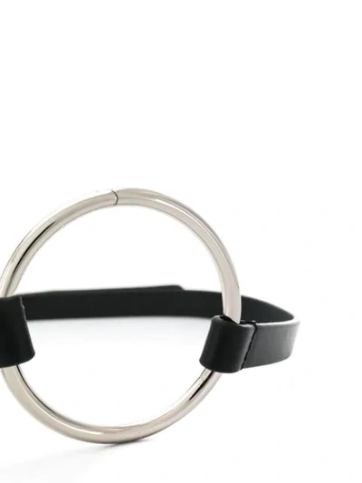 Shop Maison Margiela Circle Belt In Black