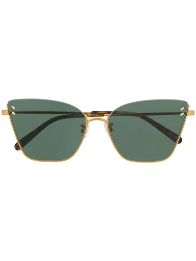 Shop Stella Mccartney Eyewear Stella Essentials Sunglasses - Green