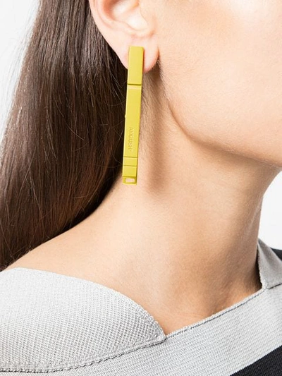 Shop Ambush Nobo Clip Earring In Yellow