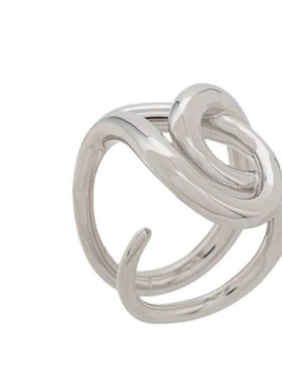 Shop Charlotte Chesnais Blaue Ring In Silver