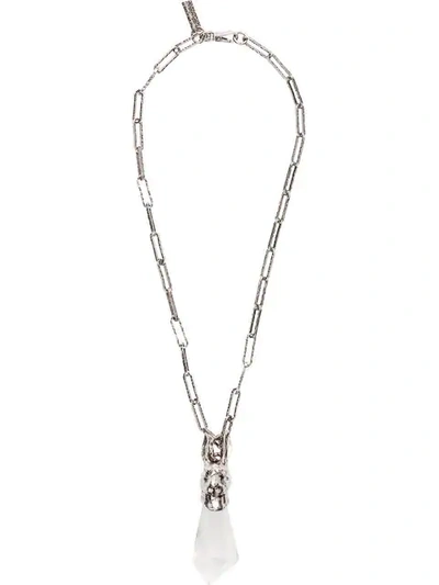Prada Rabbit Talisman Necklace In Metallic | ModeSens