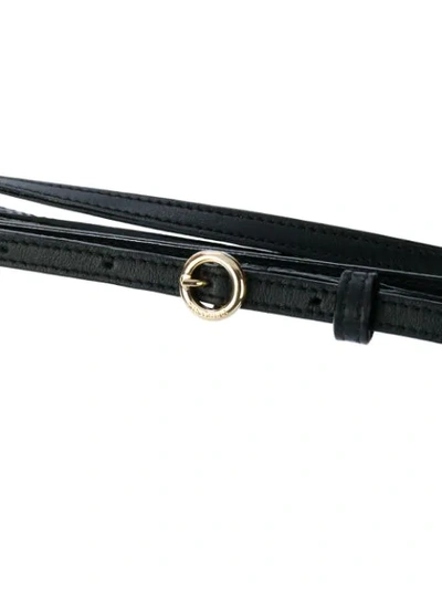 Shop Nina Ricci Hanging Tied Detail Belt In Black
