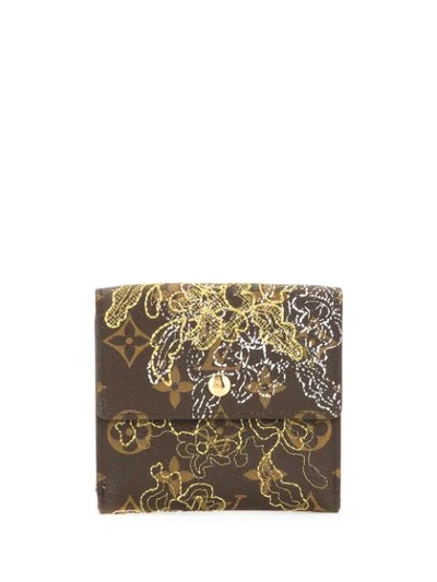 Pre-owned Louis Vuitton 2007 Portefeuille Ellieze Wallet In Brown, Gold