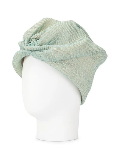 Shop Missoni Draped Turban In Blue