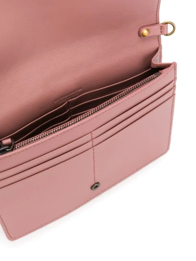 Shop Bottega Veneta Intrecciato Weave Wallet In Pink