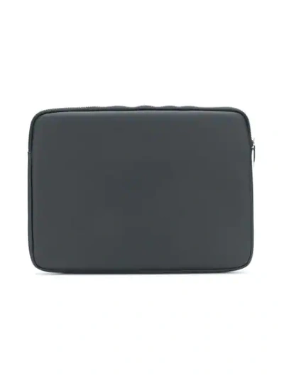 Shop Marc Jacobs Logo Print Laptop Case - Black