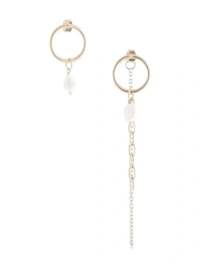 Shop Justine Clenquet Courtney Earrings In Silver