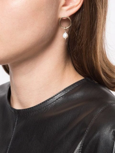 Shop Justine Clenquet Courtney Earrings In Silver