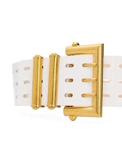 Shop Versace Tribute Waist Belt In White