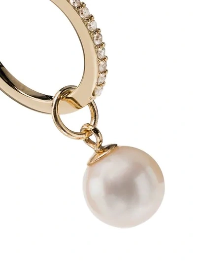 Shop Mateo Pearl Drop Diamond Earrings In Gold