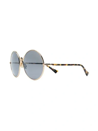 Shop Altuzarra Round Frame Sunglasses In Metallic