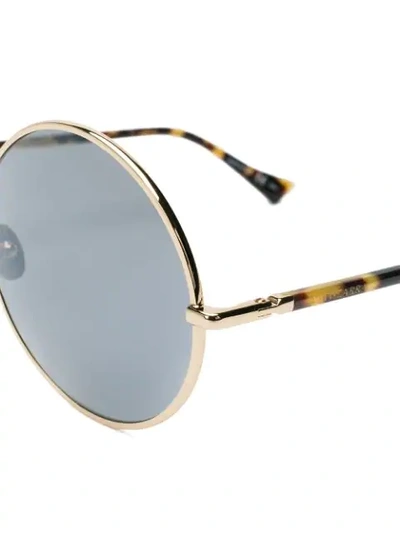 Shop Altuzarra Round Frame Sunglasses In Metallic