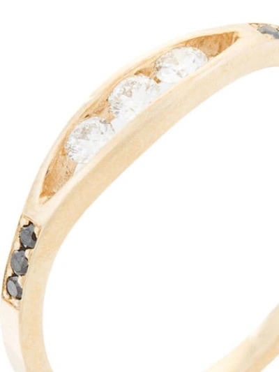 Shop Jennie Kwon Diamond Embellished Ring In Gold