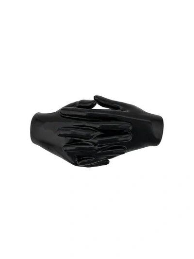 Shop A.w.a.k.e. Mode Interwined Hands Brooche - Black