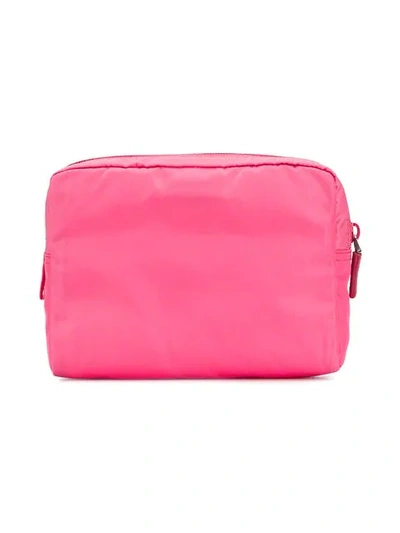 Shop Prada Nylon Make-up Bag In Pink