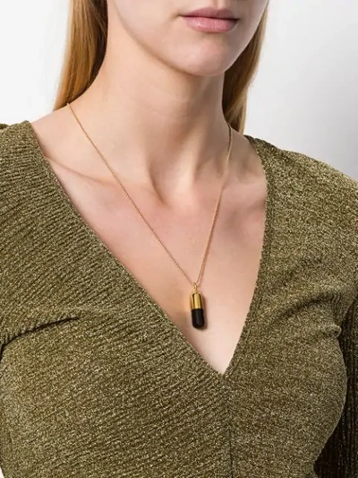 Shop True Rocks Pill Pendant Necklace In Gold