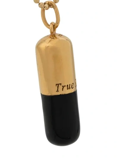 Shop True Rocks Pill Pendant Necklace In Gold