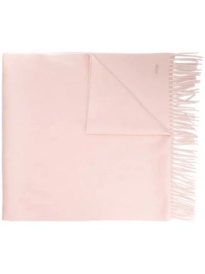 Shop Loro Piana Fringe Hem Scarf In Pink