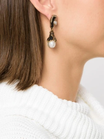 Shop Camila Klein Embellished Earrings In Black
