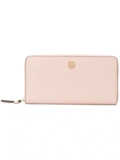 Shop Tory Burch Robinson Continental Wallet In Pink