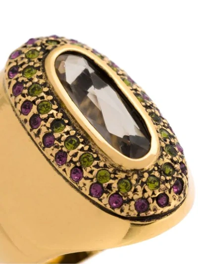 Shop Camila Klein Bombe Com Baguete Ring In Metallic
