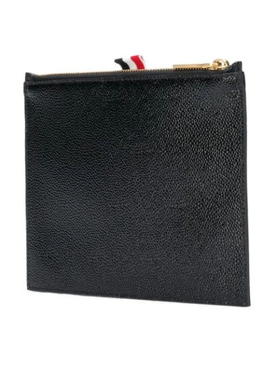 Shop Thom Browne Large Ribbon-detail Coin Purse In Black