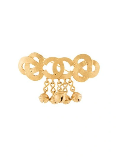 Pre-owned Chanel 1995 Cc Brooch In Metallic
