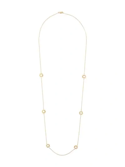 Shop Rachel Jackson Multi Sunrays Chain Necklace In Metallic