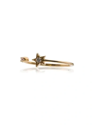 Shop Andrea Fohrman 18k Yellow Gold Luna Diamond Ring