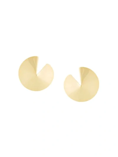 Shop Gaviria Fortune Cookie Earrings - Metallic