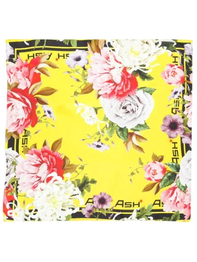 Shop Ash Printed Neck Scarf In Yellow