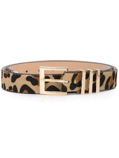 Shop B-low The Belt Leopard Print Belt In Brown