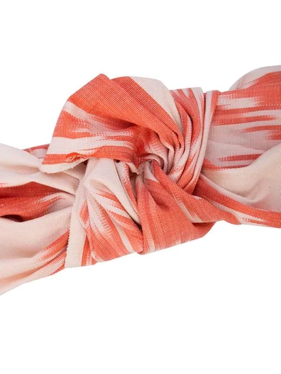 Shop Jennifer Behr Ikat Marin Turban In Pink