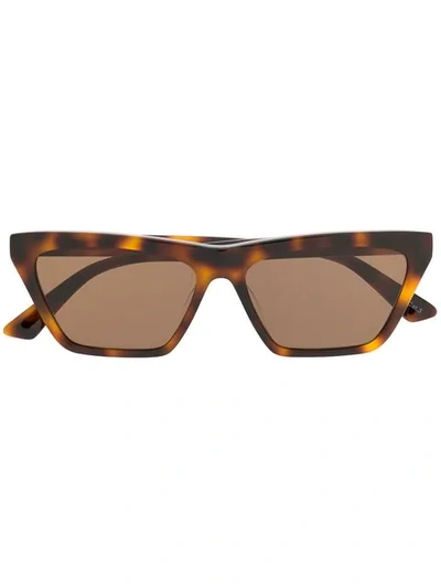 Shop Mcq By Alexander Mcqueen Square Frame Sunglasses In Brown