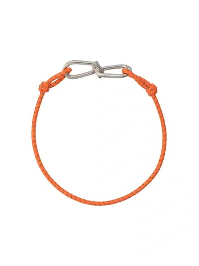 Shop Annelise Michelson Small Wire Cord Bracelet In Orange
