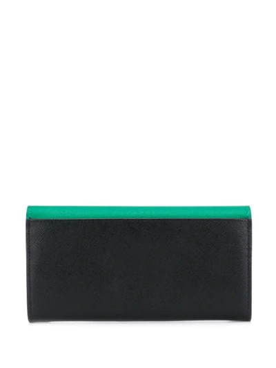 Shop Marni Trunk Rectangular Wallet In Green
