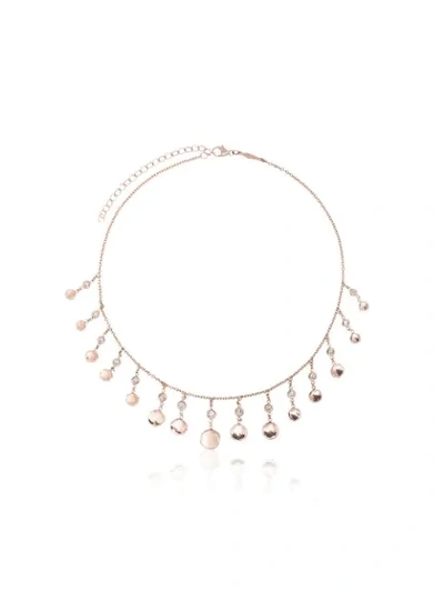 Shop Jacquie Aiche 14kt Rose Gold Shaker Diamond Necklace